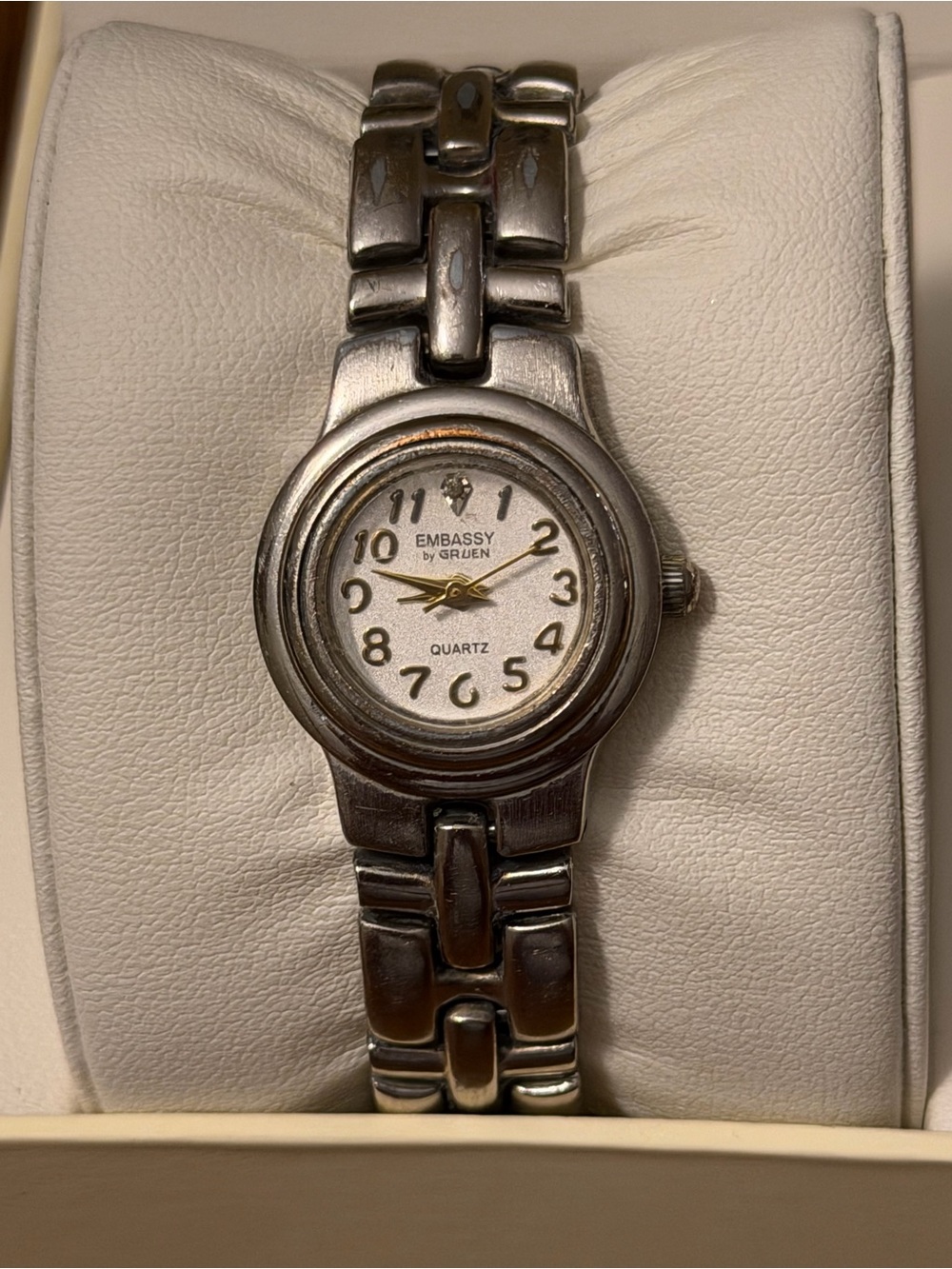 Vintage Embassy by Gruen GEM1123 Women's 90s Two-Tone Quartz Dress Watch Working